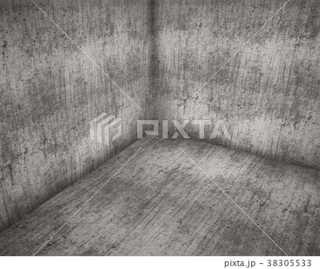 Corner of Old Concrete Room Grunge Background 38305533