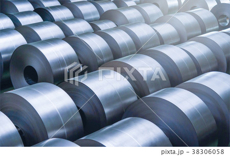 Cold rolled steel coil at storage area in steel 38306058