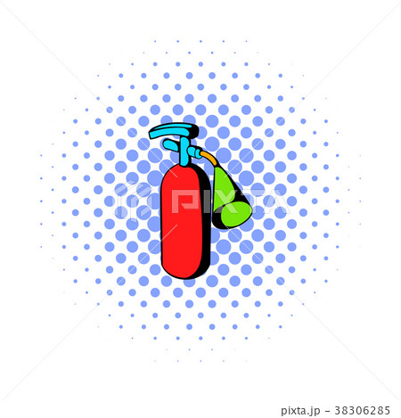 Fire extinguisher icon, comics style 38306285