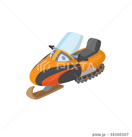 Snowmobile icon, cartoon style Snowmobile icon, cartoon style 38306307