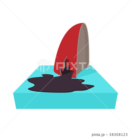 An oil tanker accident, with an oil slick icon 38308123