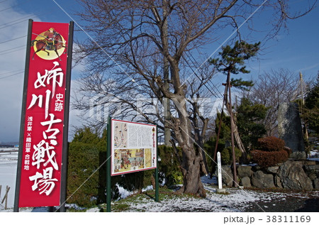 姉川古戦場の写真素材
