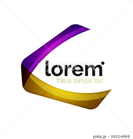 Clean professional business emblem, abstract 38314669