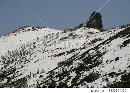 金峰山山頂　五丈岩 38315195