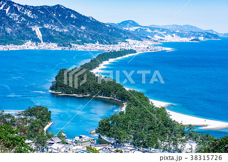 天橋立　冬　雪景色 38315726