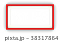 Red blank frame on white background. 3d rendering 38317864