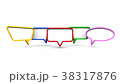 colorful dialog speech bubbles. 3D rendering 38317876