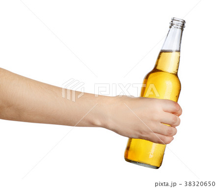 female hand with beer bottle female hand with beer bottle 38320650