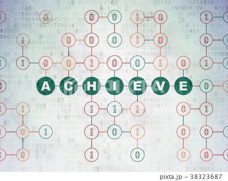 Finance concept: Achieve on Digital Data Paper 38323687