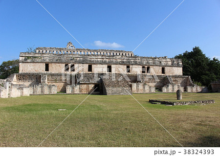 世界遺産　カバー遺跡　マヤ遺跡　ユカタン半島　メキシコ 38324393