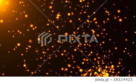 3d rendering flickering gold particles. Abstract 3d rendering flickering gold particles. Abstract 38324425