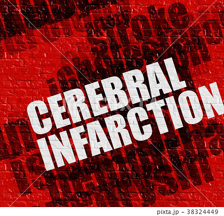 Health concept: Cerebral Infarction on the Red 38324449
