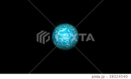 Plasma ball isolated on black background. 3d Plasma ball isolated on black background. 3d 38324540