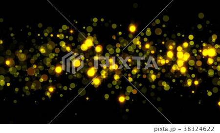 Abstract sparkling particles. 3d rendering gold 38324622