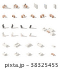 Cabinet or workplace low poly isometric icon set 38325455