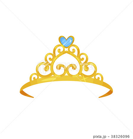 Colorful Illustration Of Golden Princess Crownのイラスト素材 38326096 Pixta
