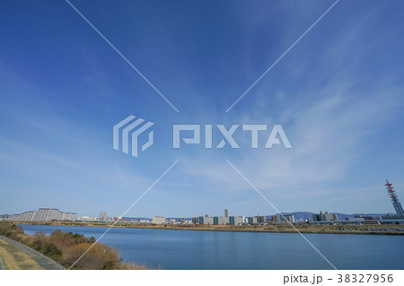 豊里大橋からの都市風景 38327956
