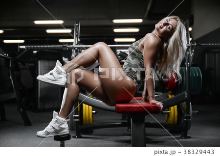 Sexy athletic young woman ass 38329443