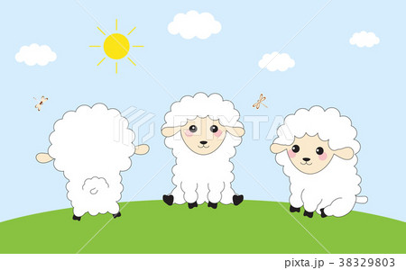 three funny sheep 38329803