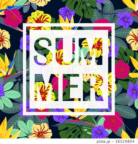 tropical summer pattern 38329804