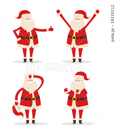 Happy Smiling Santa Claus Vector Illustration Happy Smiling Santa Claus Vector Illustration 38330212