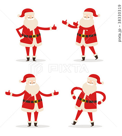 Happy Smiling Santa Claus Vector Illustration Happy Smiling Santa Claus Vector Illustration 38330319