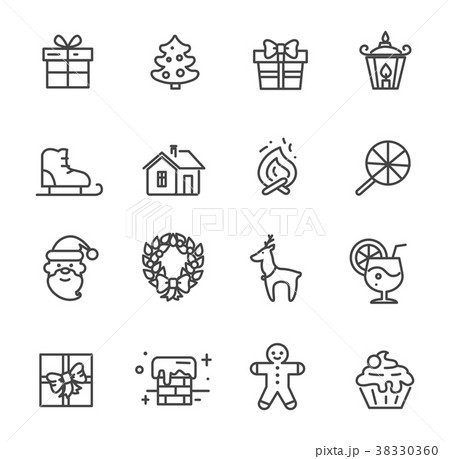 Set of Cute Transparent Icons Vector Illustration 38330360