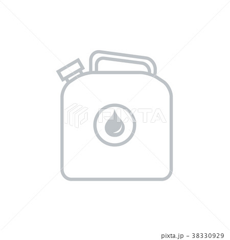 Stylized icon of the canister of gasoline Stylized icon of the canister of gasoline 38330929