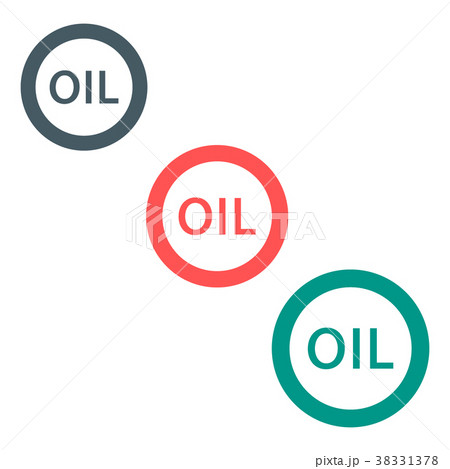 Stylized icon of the three inscription oil 38331378