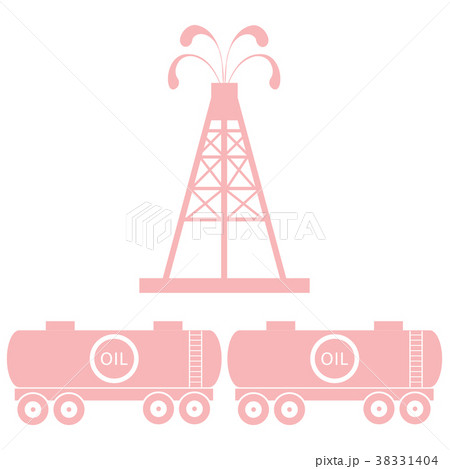 Stylized icon of the equipment for oil production 38331404