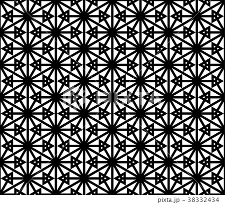 Seamless traditional Japanese ornament Kumiko Seamless traditional Japanese ornament Kumiko 38332434