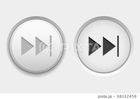 FAST FORWARD round white interface buttons. Normal 38332459
