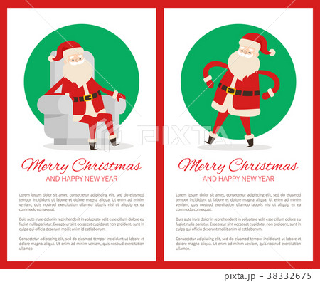 Merry Christmas Happy New Year Santa Congrats Merry Christmas Happy New Year Santa Congrats 38332675
