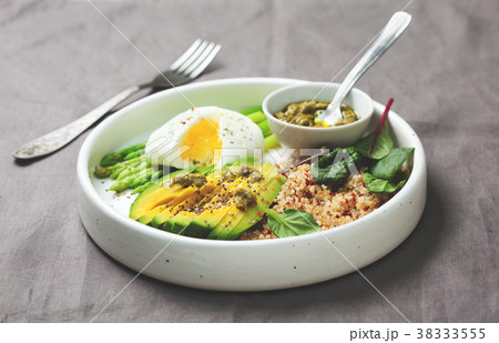 diet breakfast with quinoa and vegetables diet breakfast with quinoa and vegetables 38333555