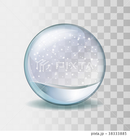 Realistic transparent glass sphere illustration 38333885