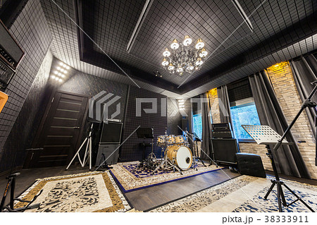 the interior of the professional recording studio 38333911