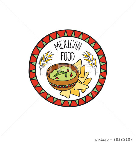 Mexican guacamole food. Mexico sign. Fastfood icon 38335107