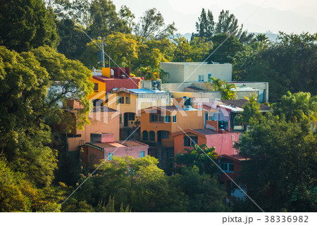 Beautiful Cuernavaca city landscape with houses 38336982