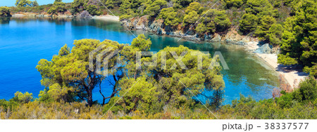 Morning Aegean coast, Sithonia, Greece. 38337577
