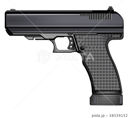 Gun pistol isolated on white background 38339152