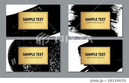 Abstract Paint Glittering Textured Business Card 38339650