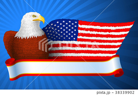 American Eagle Flag Wing - Stock Illustration [38339902] - PIXTA