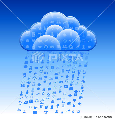 Cloud Social Sign Rain Cloud Social Sign Rain 38340266