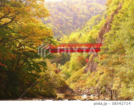 定山渓温泉の二見吊り橋 38342714