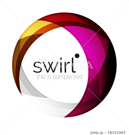 Digital techno swirl circle business icon Digital techno swirl circle business icon 38342865