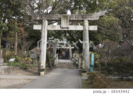 松森天満宮参道の石鳥居 松森天満宮参道の石鳥居 38343942