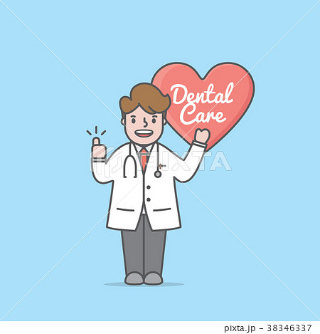 Doctor &  Dental heart sign illustration vector 38346337