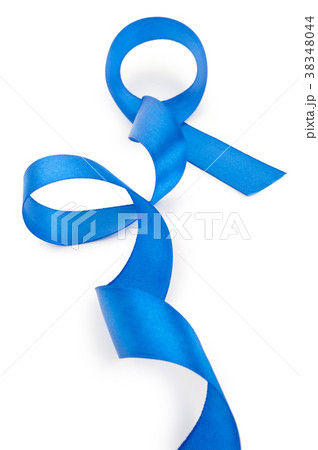 Blue ribbon isolated on white Blue ribbon isolated on white 38348044