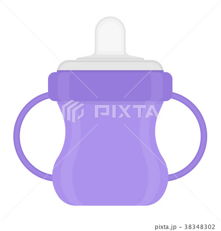 Baby sippy cup isolated on white 38348302