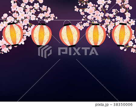 夜桜 桜祭り 夜桜 桜祭り 38350006